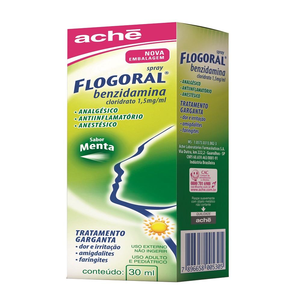 Flogoral 1.5mg/mL Sabor Menta - Frasco-Spray com 30mL - Imagem 3