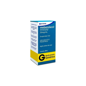 Mebendazol 20mg/mL Suspensão Oral - Frasco com 30mL