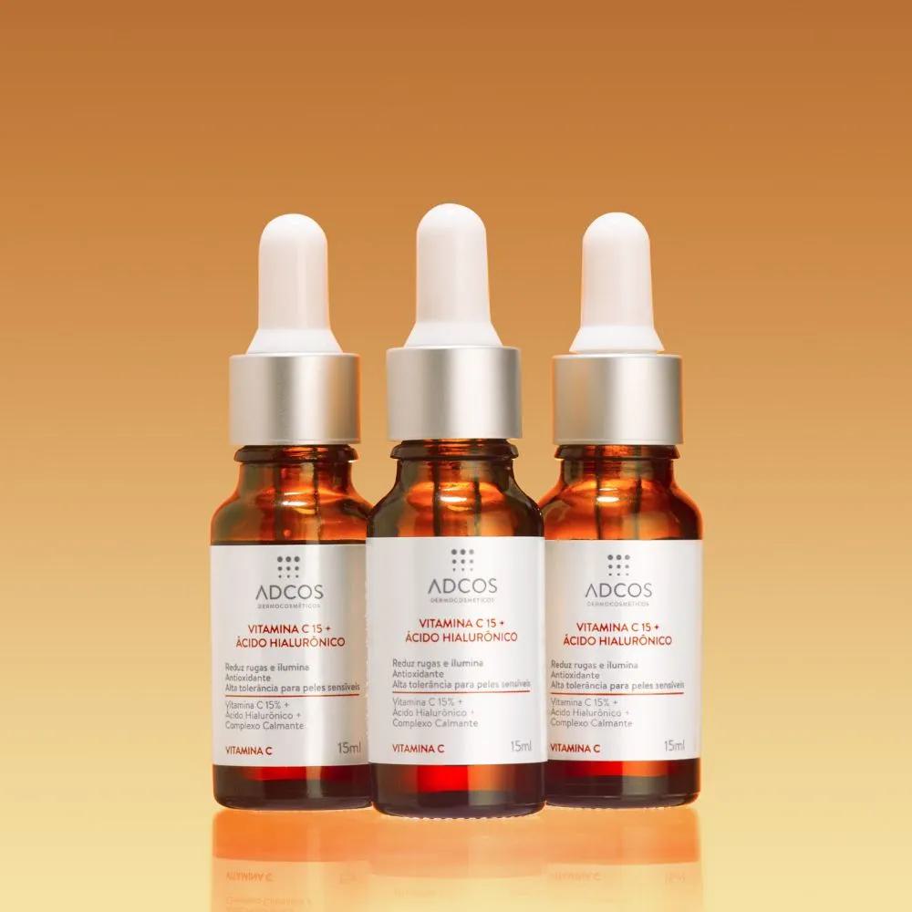 Vitamina C 15 + Ácido Hialurônico Adcos 15mL - Imagem 2