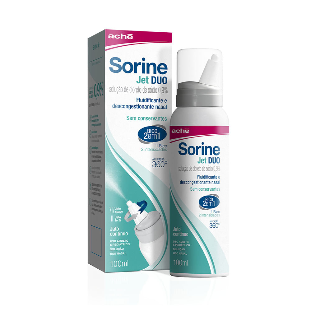 Sorine Jet Duo 0.9% Frasco Spray de 100mL - Imagem 3