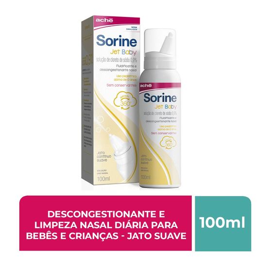 Sorine Infantil Jet Baby 0,9% spray 100ml - Imagem 2