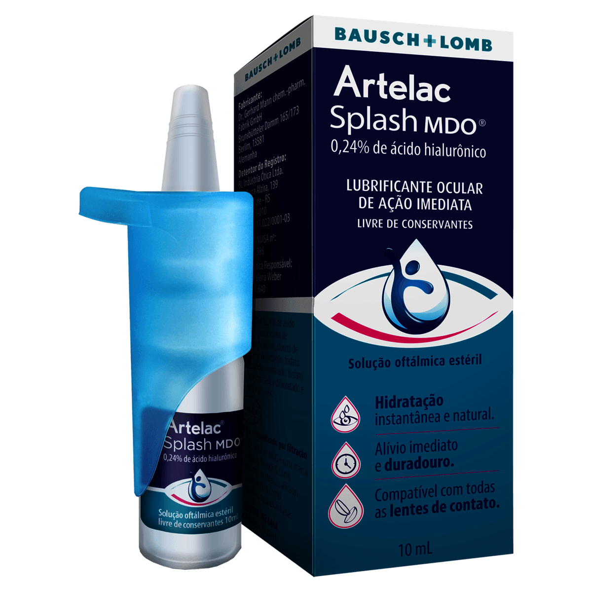 Lubrificante Ocular Artelac Splash MDO 0,24% Colírio - Frasco com 10mL - Preview 1