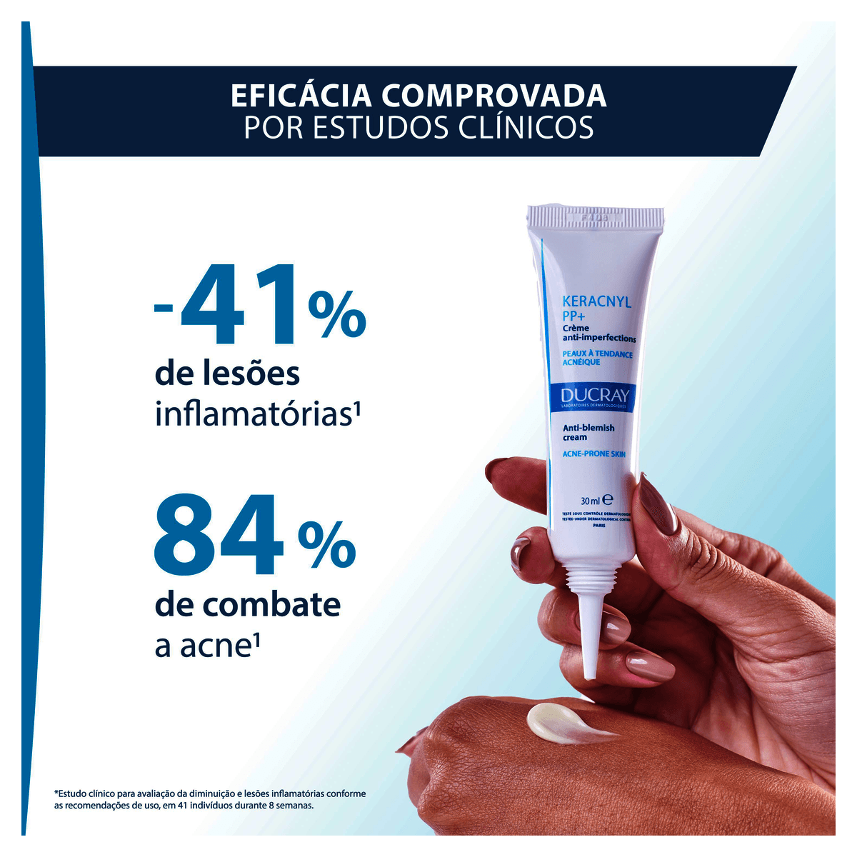 Creme Facial Keracnyl PP+ Cuidado Antiacne 30mL - Preview 3