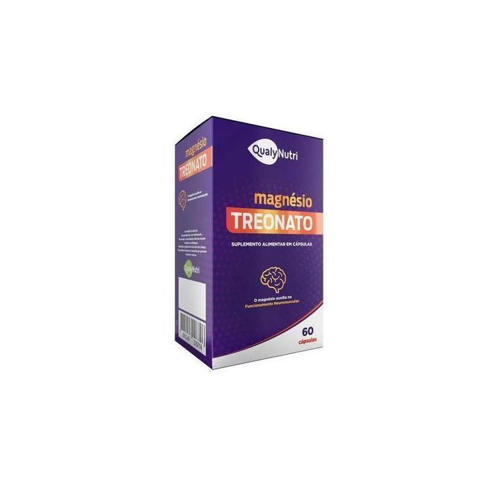 Magnésio Treonato Qualy Nutri 500mg Caixa com 60 Cápsulas - Imagem 1