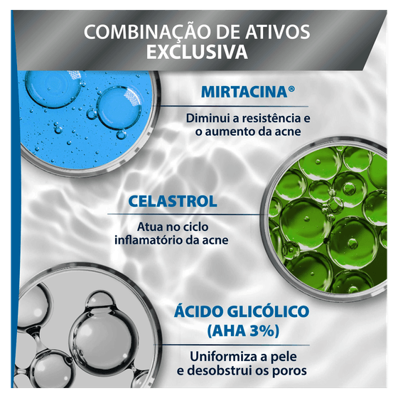 Creme Facial Keracnyl Glycolic+ Cuidado Reparador Pele com Tendência Acneica 30mL - Imagem 4