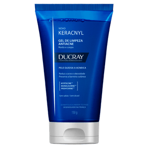 Gel de Limpeza Corpo e Rosto Keracnyl Antiacne Pele Oleosa a Acneica 150g