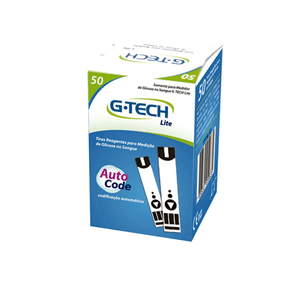 Tiras Reagentes para Glicemia Free Lite G-Tech com 50 Unidades