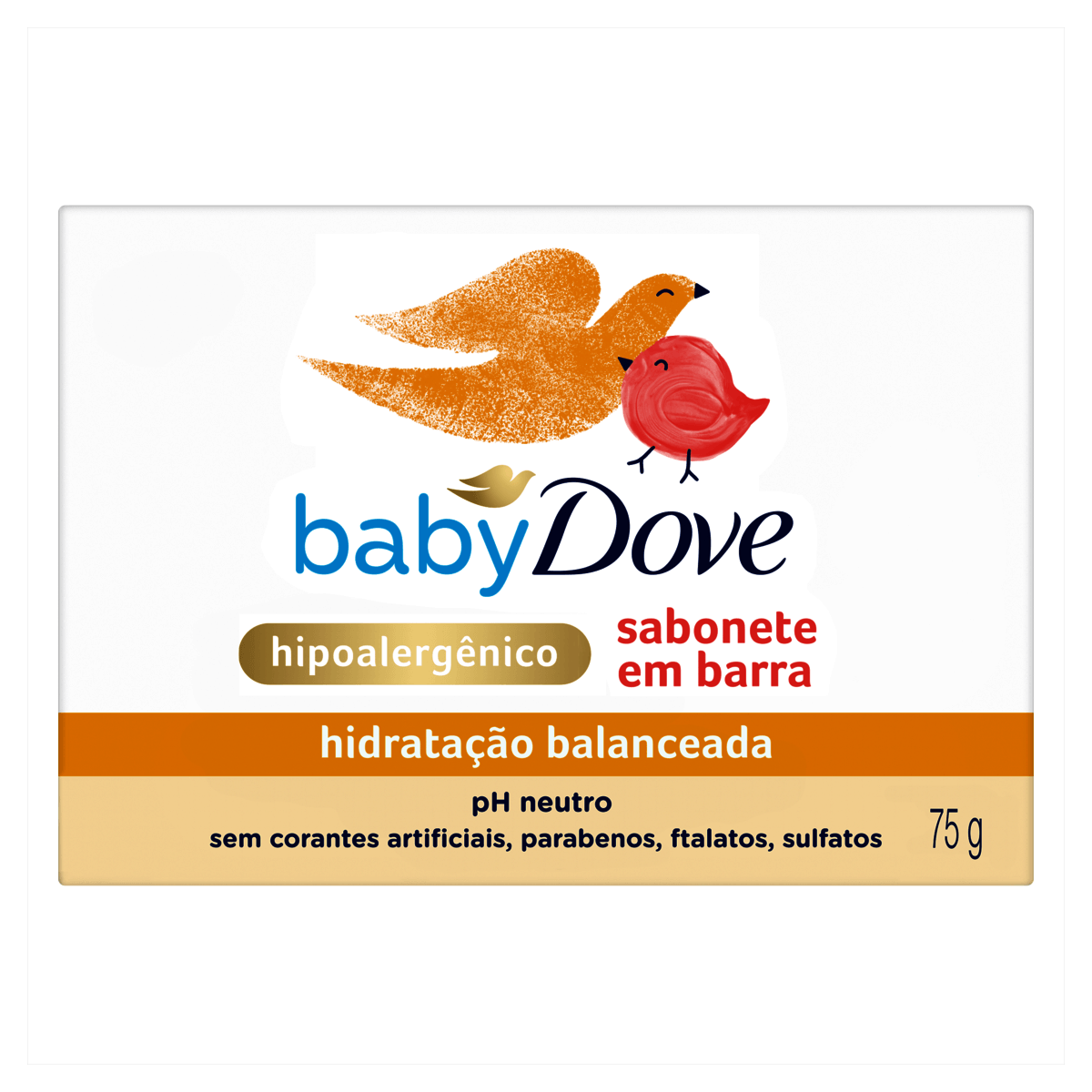 Sabonete Barra Hidratação Balanceada Dove Baby Caixa 75g - Preview 1