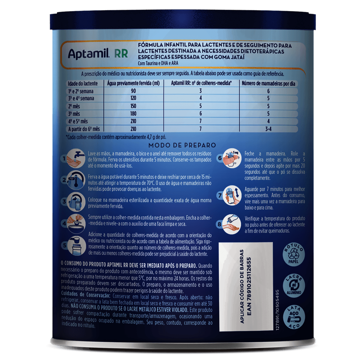 Aptamil RR 0-12 Meses - Lata 400g - Preview 4