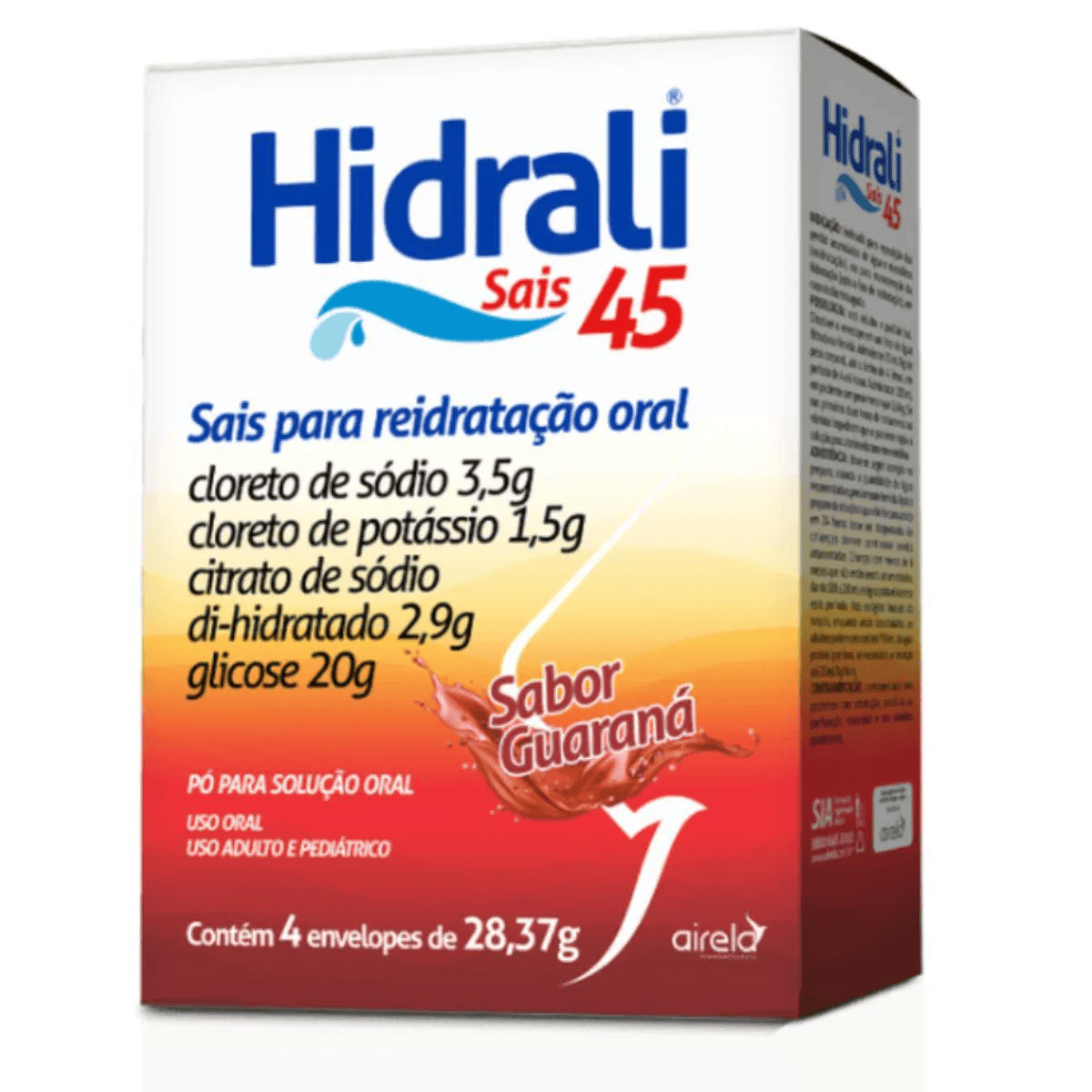 Hidrali Sais Sabor Guaraná 4 Envelopes - Imagem 1