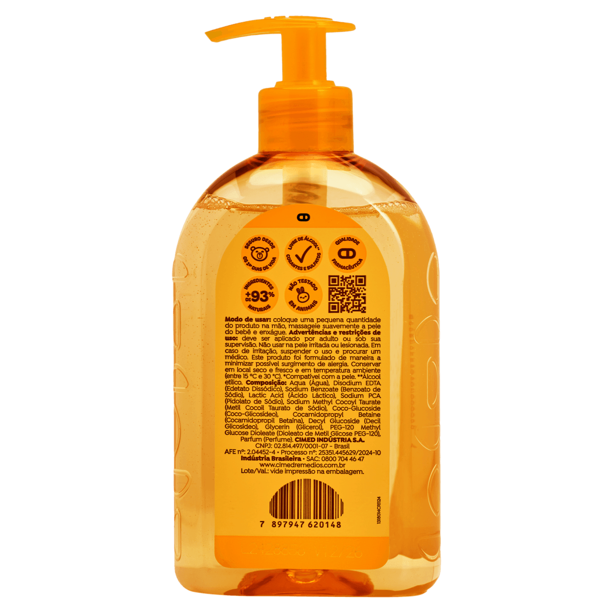 Sabonete Líquido de Glicerina João e Maria Frasco Pump 400mL - Imagem 2