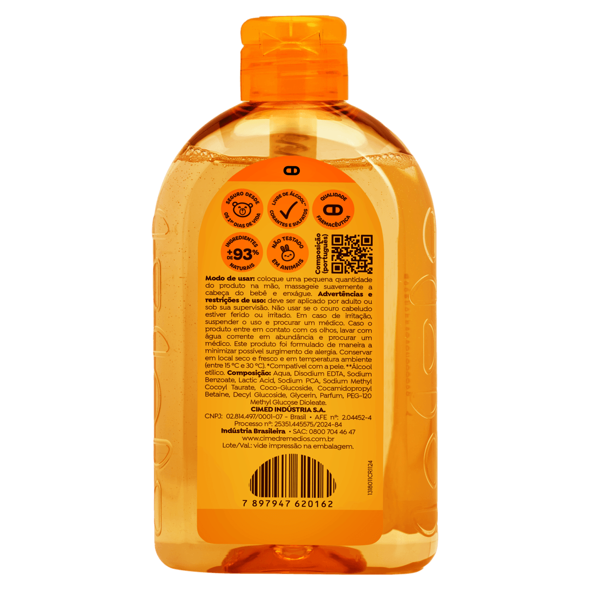 Shampoo Bebê de Glicerina João e Maria Frasco 200mL - Imagem 2