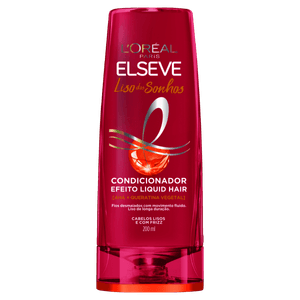Condicionador L'oréal Paris Elseve Liso dos Sonhos Efeito Liquid Hair Frasco 200ml