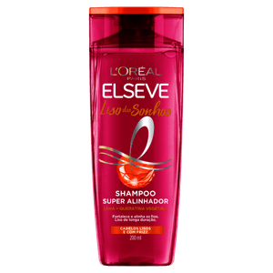 Shampoo L'oréal Paris Elseve Liso dos Sonhos Super Alinhador Frasco 200ml
