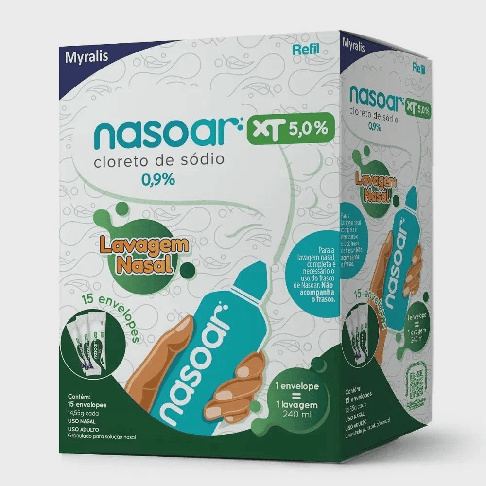 Nasoar XT 5% Refil com 15 Envelopes - Imagem 1
