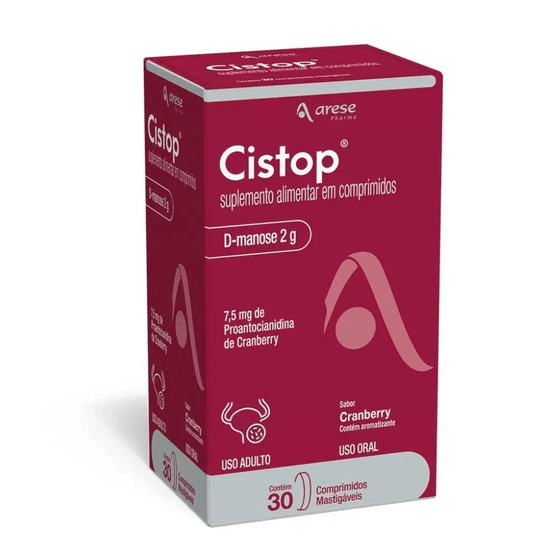 Cistop 30 Comprimidos Mastigáveis - Imagem 1