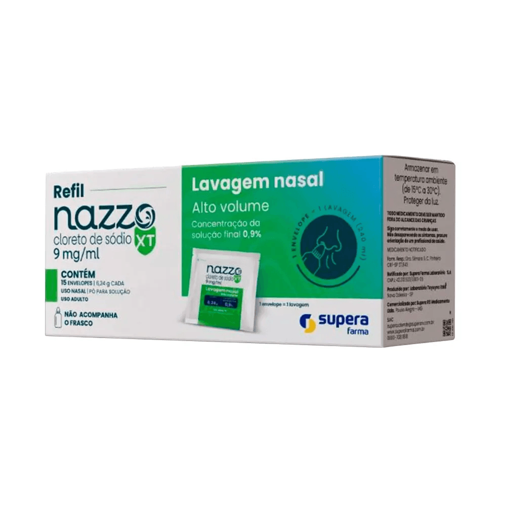 Nazzo XT Lavagem Nasal - Refil com 15 Sachês - Imagem 1