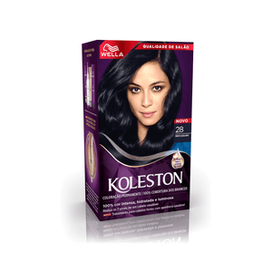 Tinta de Cabelo Preto Azulado 28 Koleston