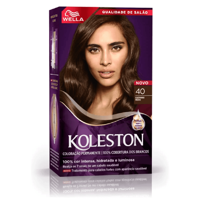 Tinta de Cabelo Castanho Médio 40 Koleston - Imagem 1