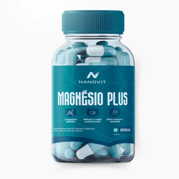 Nanovit Magnésio Plus 60 Cápsulas - Imagem 1