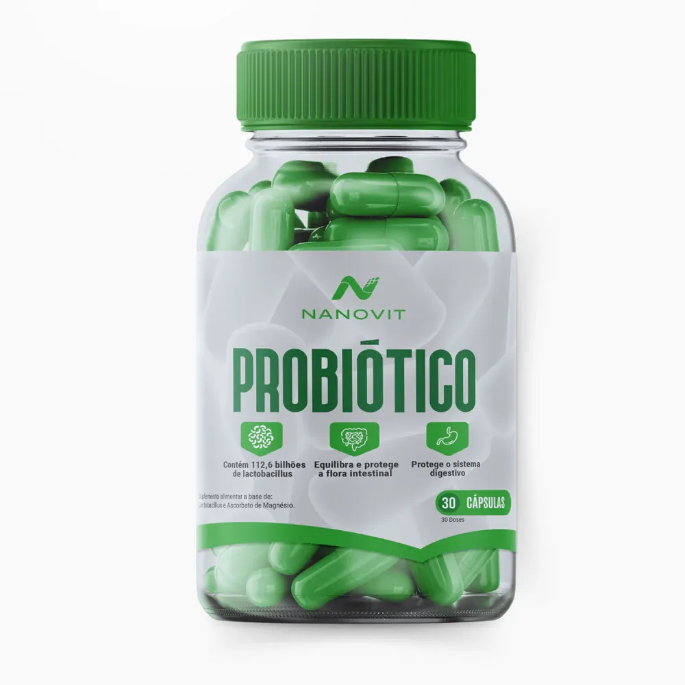 Nanovit Probiótico 30 Cápsulas - Imagem 1