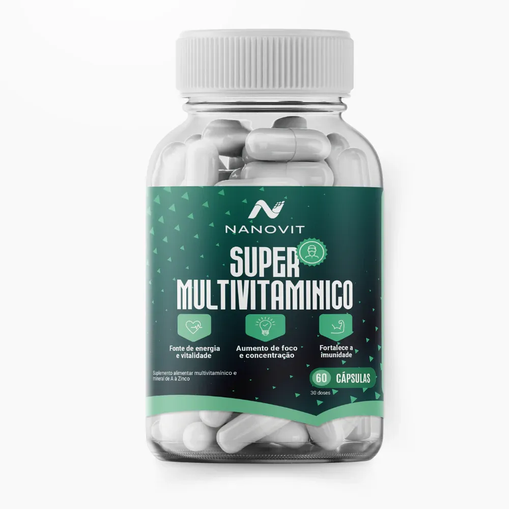 Nanovit Super Multivitamínico Man 60 Cápsulas - Imagem 1