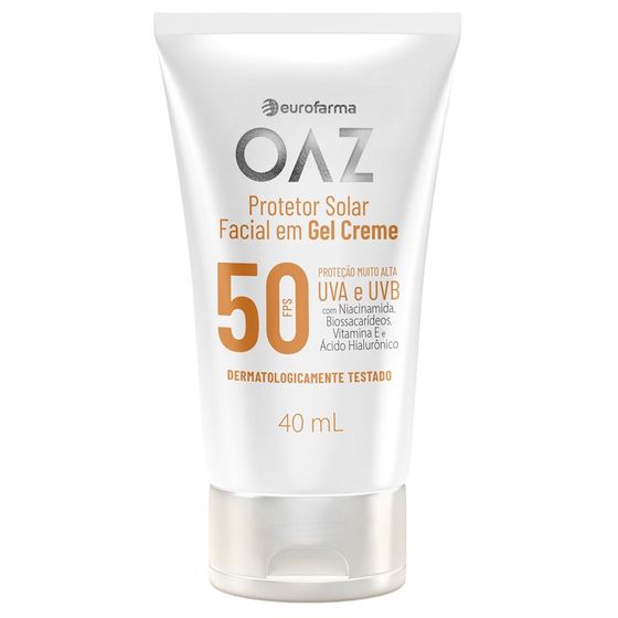Protetor Solar Facial FPS50 OAZ 40g - Imagem 1