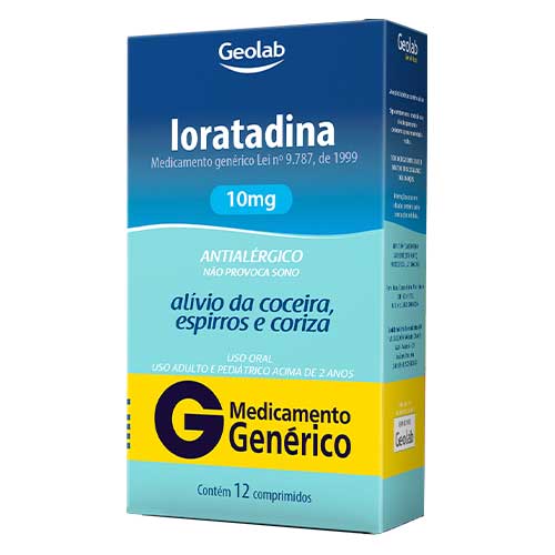 Loratadina 10mg - Caixa com 12 Comprimidos - Imagem 1