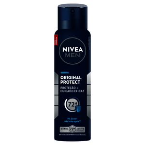 Desodorante Masculino Nivea Men Aerossol Original Protect 72h 150mL