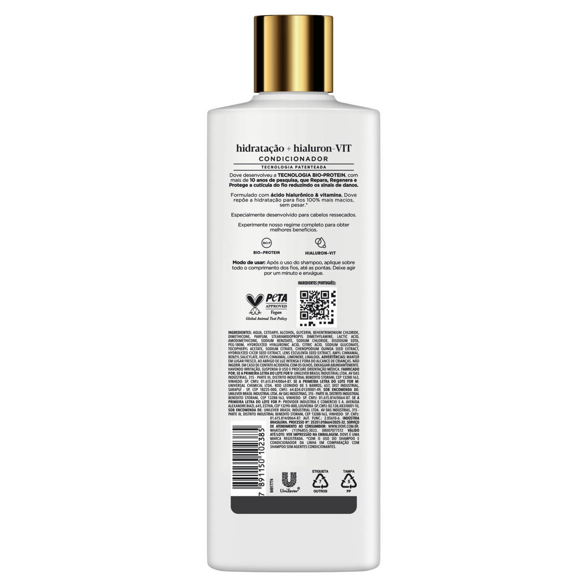 Condicionador Dove Hidratação + Hialuron-VIT 370mL - Preview 3