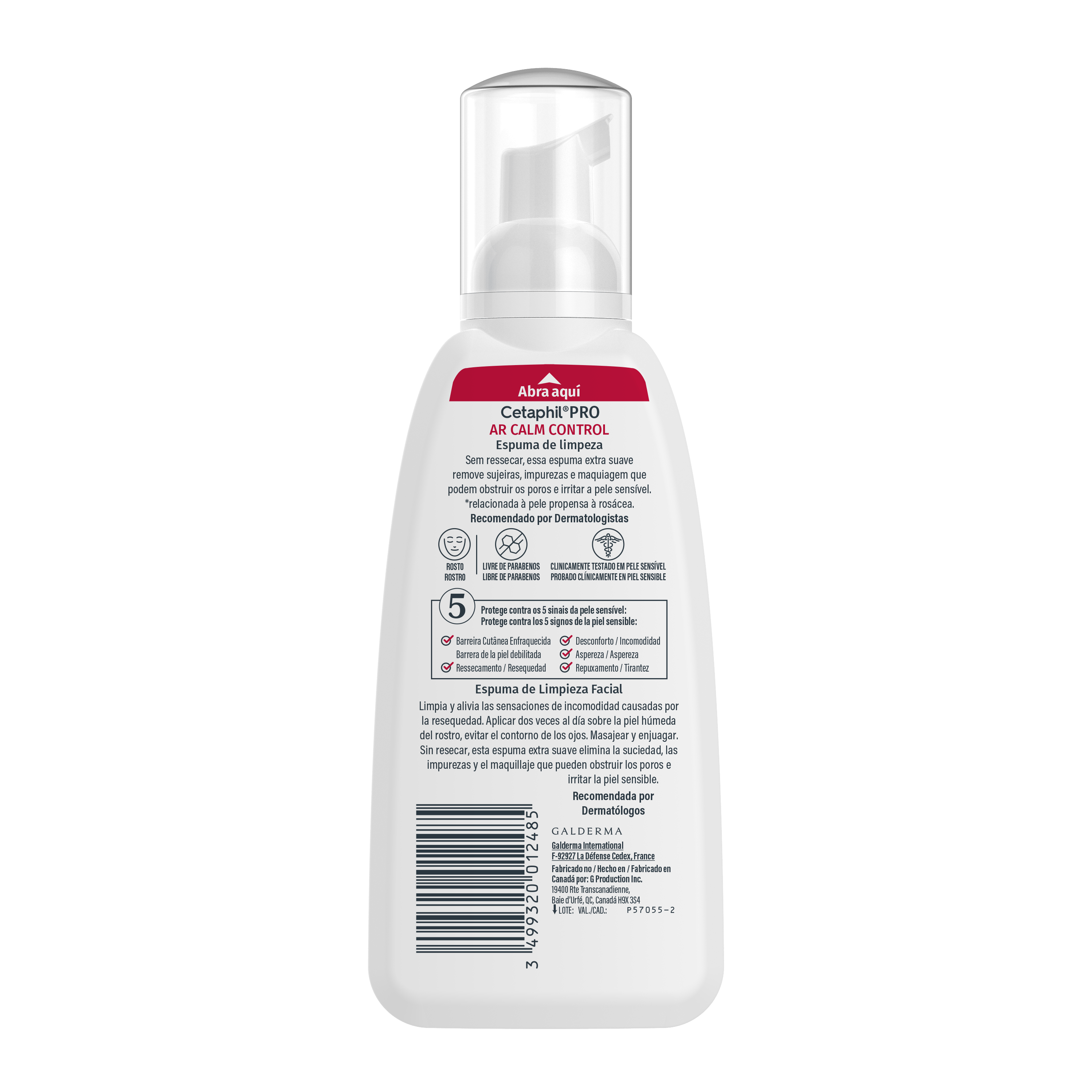 Cetaphil Espuma de Limpeza Pro AR Calm Control 236mL - Imagem 2