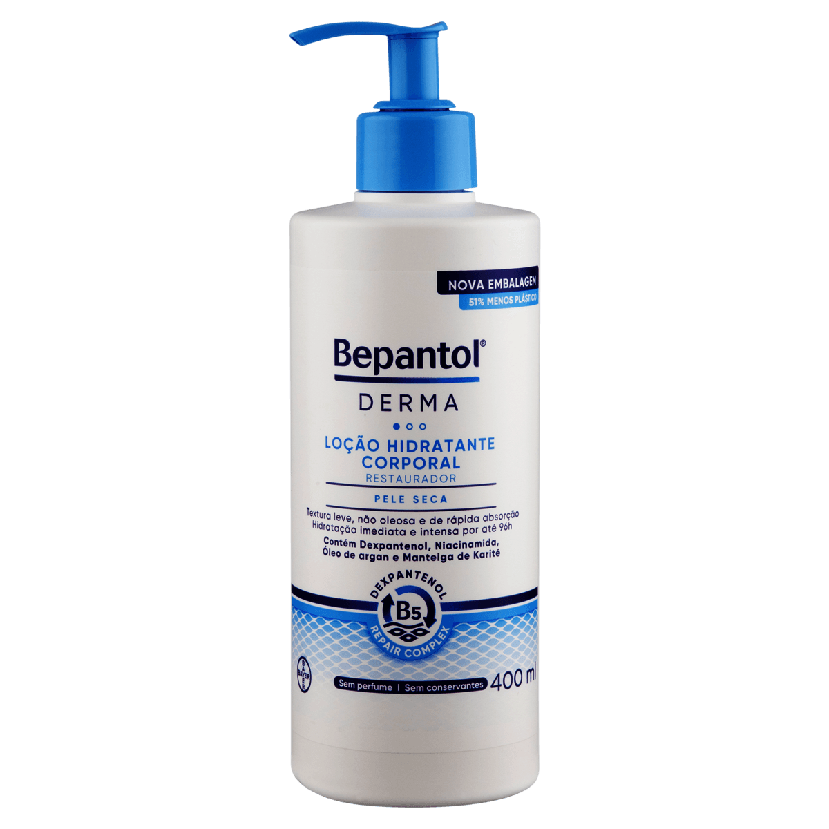 Bepantol Derma Loção Hidratante Restaurador Corporal Diária 400mL - Preview 1