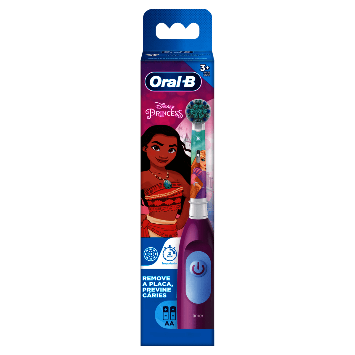 Oral-B Kids Disney Princess Escova Dental Elétrica Infantil Macia Suave 3+ Anos 1 Unidade - Imagem 1