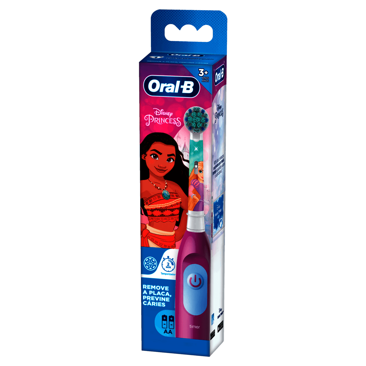 Oral-B Kids Disney Princess Escova Dental Elétrica Infantil Macia Suave 3+ Anos 1 Unidade - Imagem 2