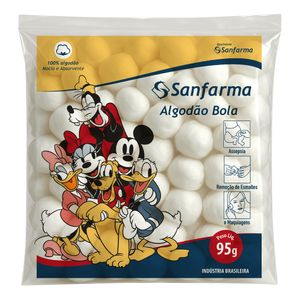 Algodão Bola Mickey Sanfarma 95g