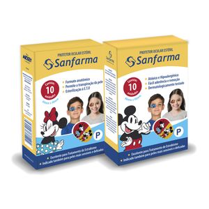 Protetor Ocular Mickey e Minnie P Sanfarma 10 Unidades