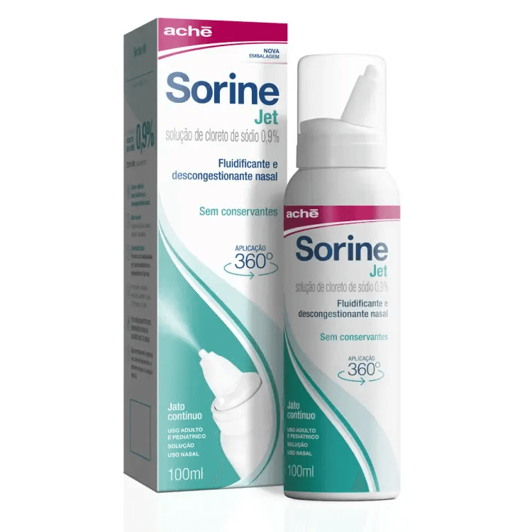 Sorine Jet 0,9% Solução Nasal - Frasco com 100mL - Imagem 1