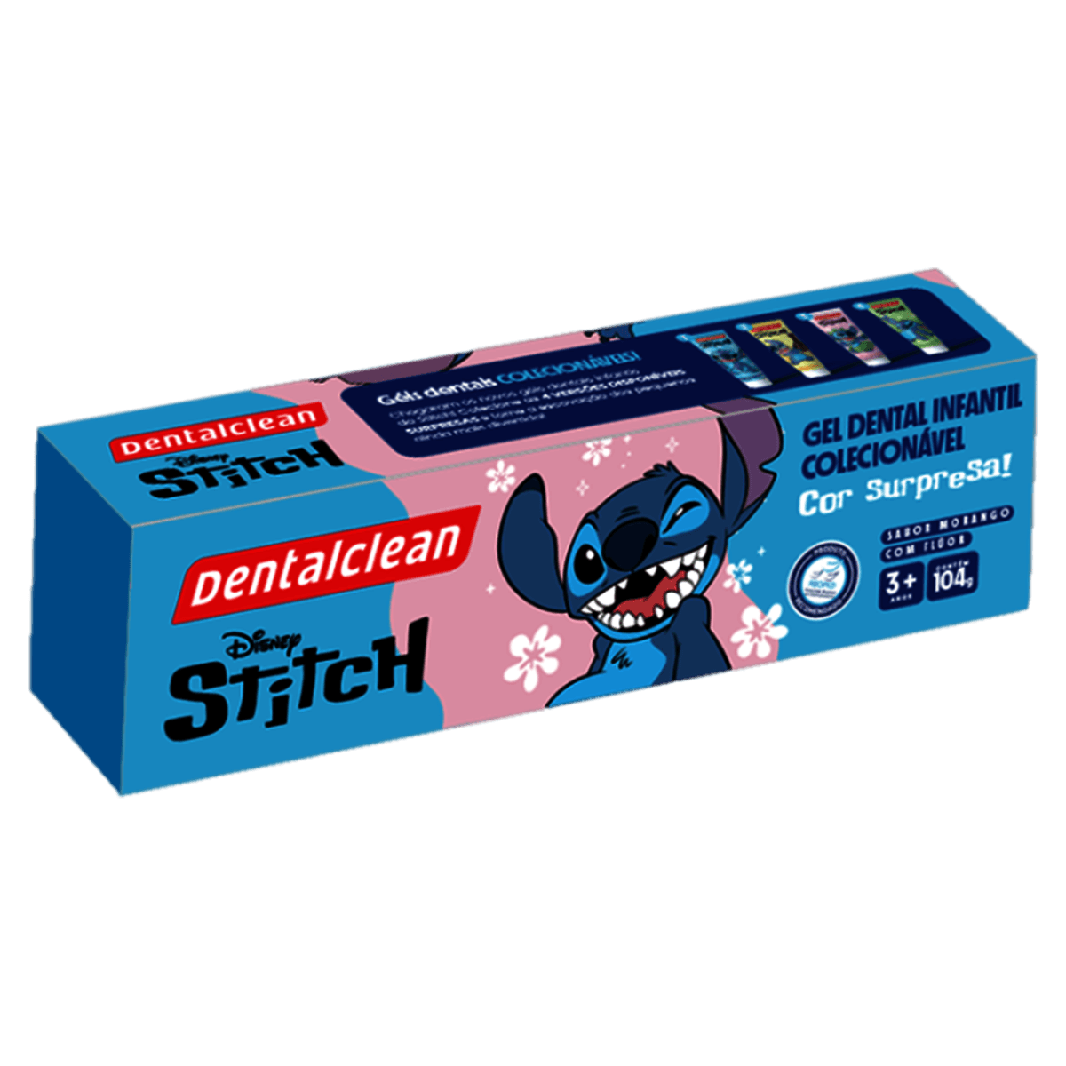 Dentalclean Gel Dental Infantil Stitch Sabor Morango 104g - Preview 1