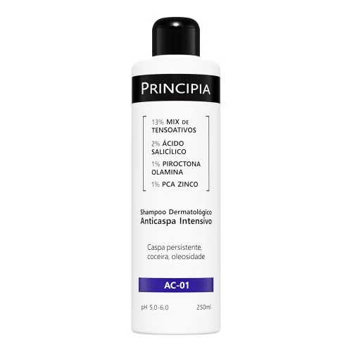 Shampoo Dermatológico Anticaspa Intensivo Principia AC-01 - Frasco com 250mL - Imagem 1