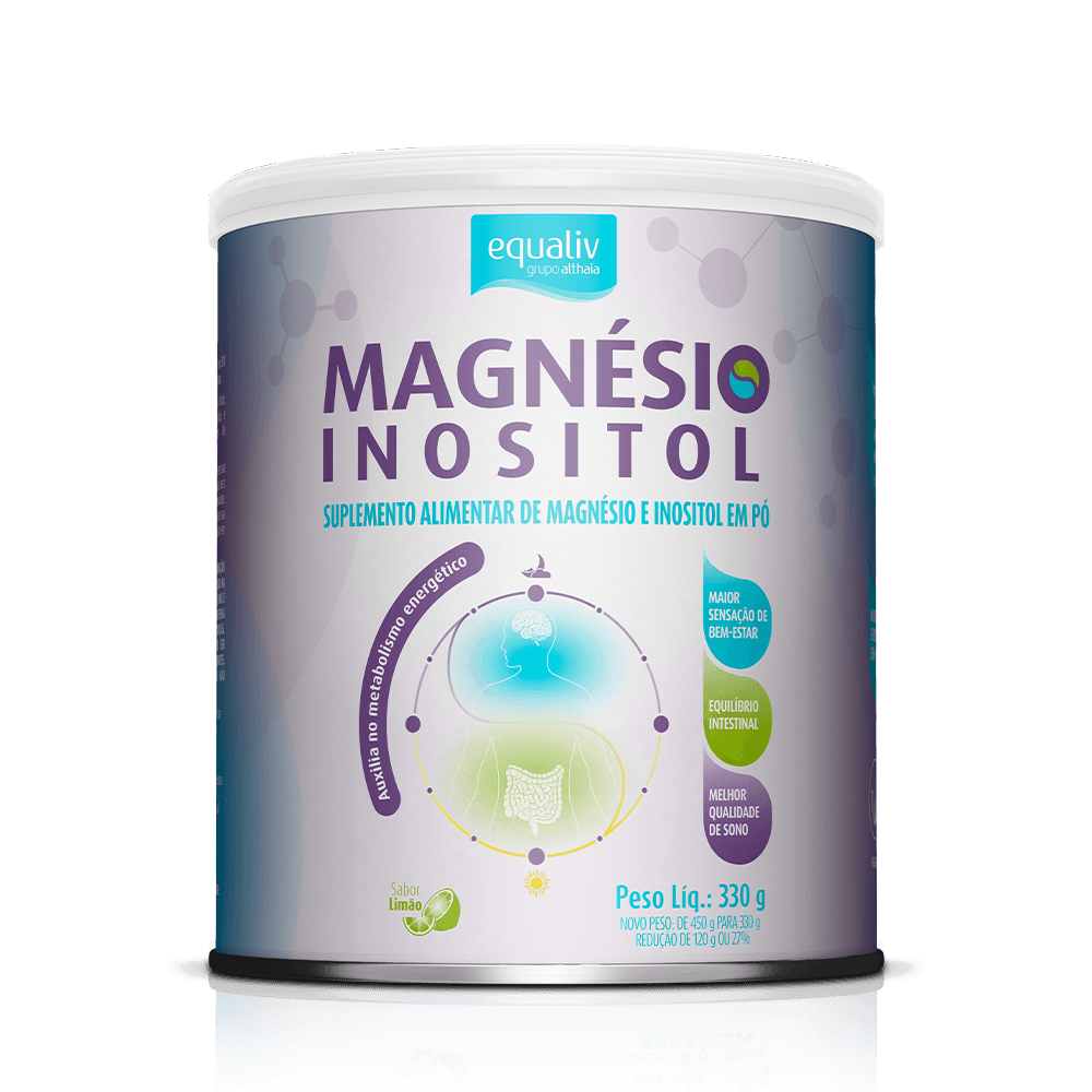 Magnésio Inositol Sabor Limão Equaliv 330g - Imagem 1