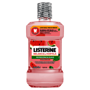 Enxaguante Bucal Listerine Melancia & Hortelã Sem Álcool 500mL