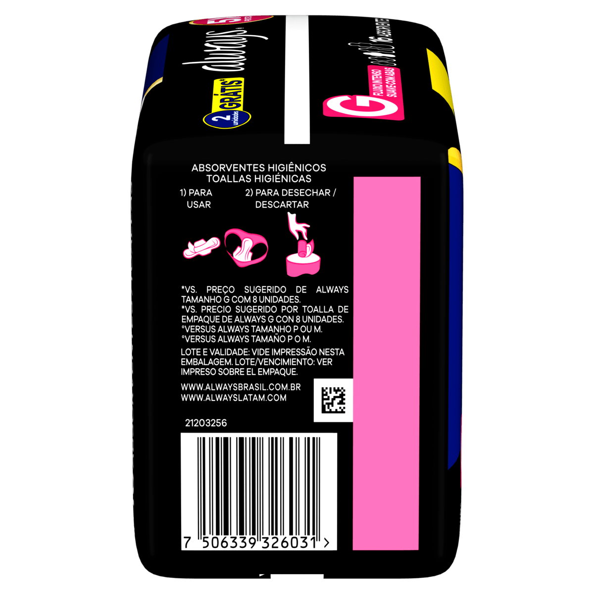 Absorvente Always Noites Tranquilas Suave com Abas G 16 Unidades - Preview 2