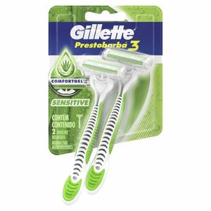 Aparelho de Barbear Gillette Prestobarba 3 Sense Care 2 Unidades