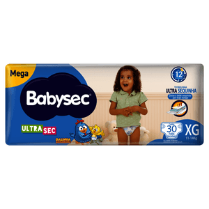 Fralda Babysec Galinha Pintadinha Ultrasec XG 30 Unidades
