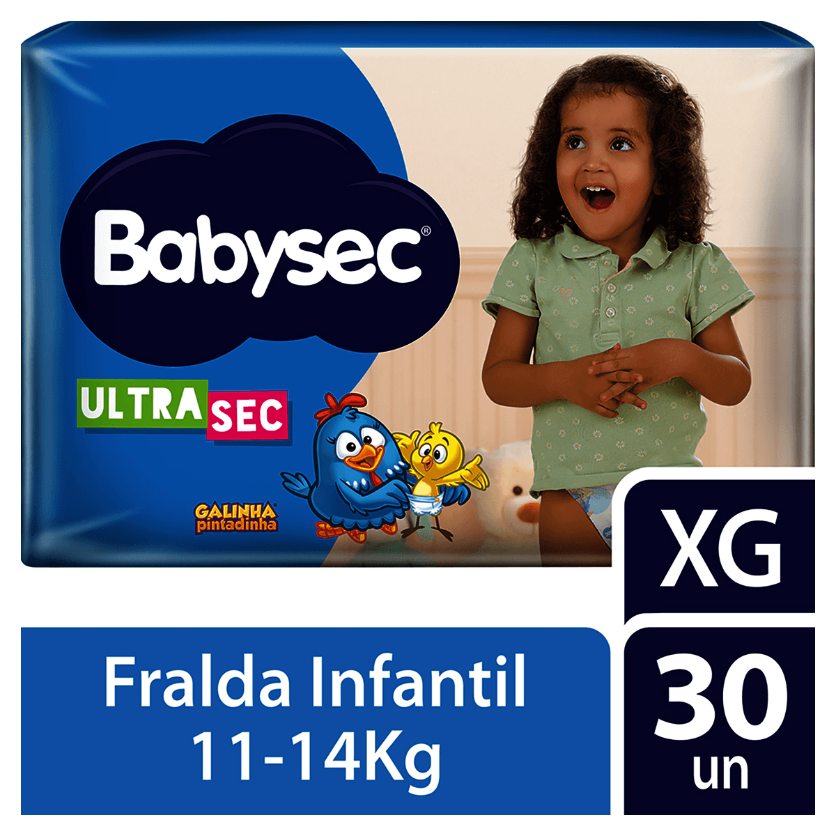 Fralda Babysec Galinha Pintadinha Ultrasec XG 30 Unidades - Preview 2