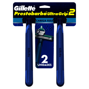 Gillette Prestobarba Ultragrip Fixo Aparelho de Barbear 2 Unidades