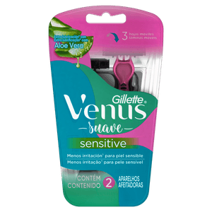 Gillette Venus Suave Sensitive Aparelho Depilatório 2 Unidades