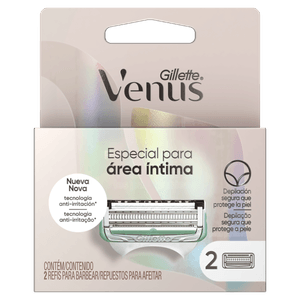 Gillette Venus Especial Área Íntima Refil para Aparelho de Depilar 2 Unidades