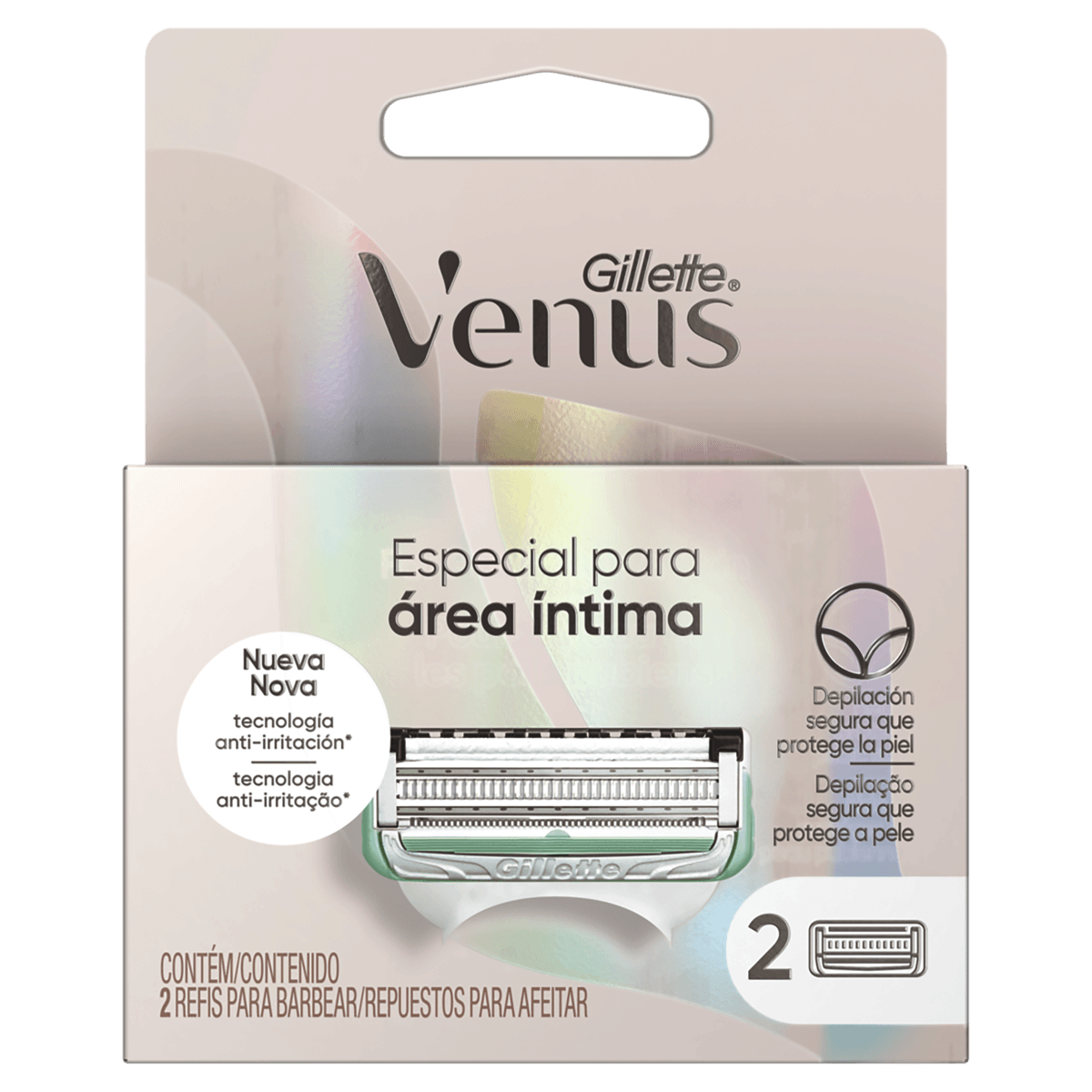 Gillette Venus Especial Área Íntima Refil para Aparelho de Depilar 2 Unidades - Preview 1