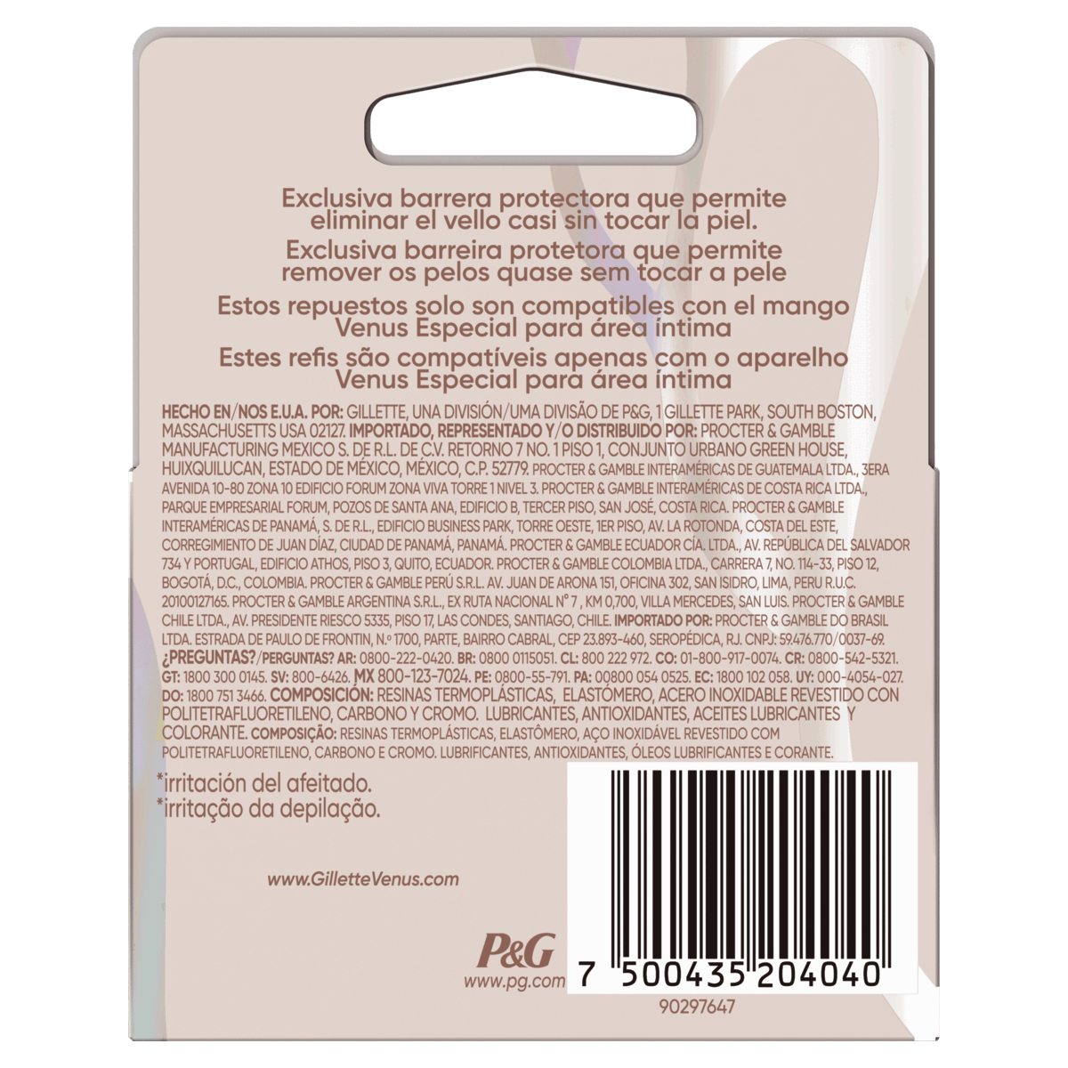 Gillette Venus Especial Área Íntima Refil para Aparelho de Depilar 2 Unidades - Preview 2